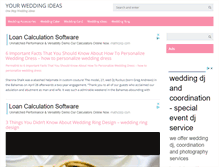 Tablet Screenshot of myweddingideas.org